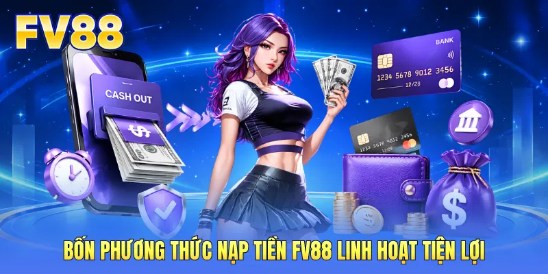 Bốn phương thức nạp tiền FV88 linh hoạt tiện lợi