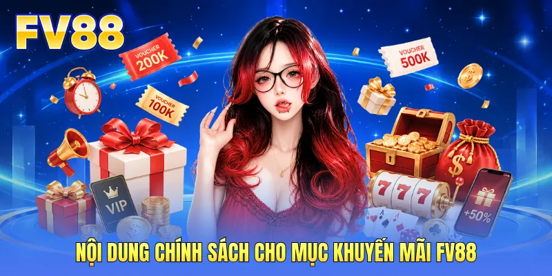 Nội dung chính sách cho mục khuyến mãi FV88