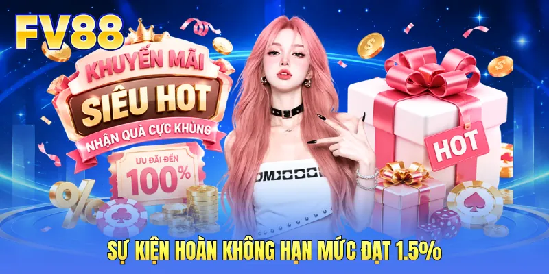 Sự kiện hoàn không hạn mức đạt 1.5%