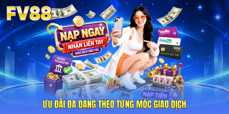 Ưu đãi đa dạng theo từng mốc giao dịch