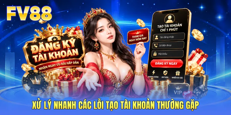 Xử lý nhanh các lỗi tạo tài khoản thường gặp